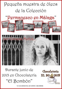 Cartel de la exposición "Permanezco en Málaga"